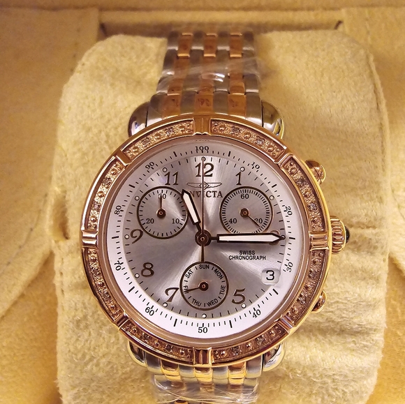 Invicta Diamond Bezel Chronograph Sapphire Coated Watch - Picture 3 of 16